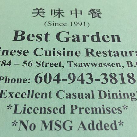Best Garden Restaurant