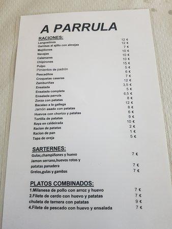 A Parrula tapas y bocadillos