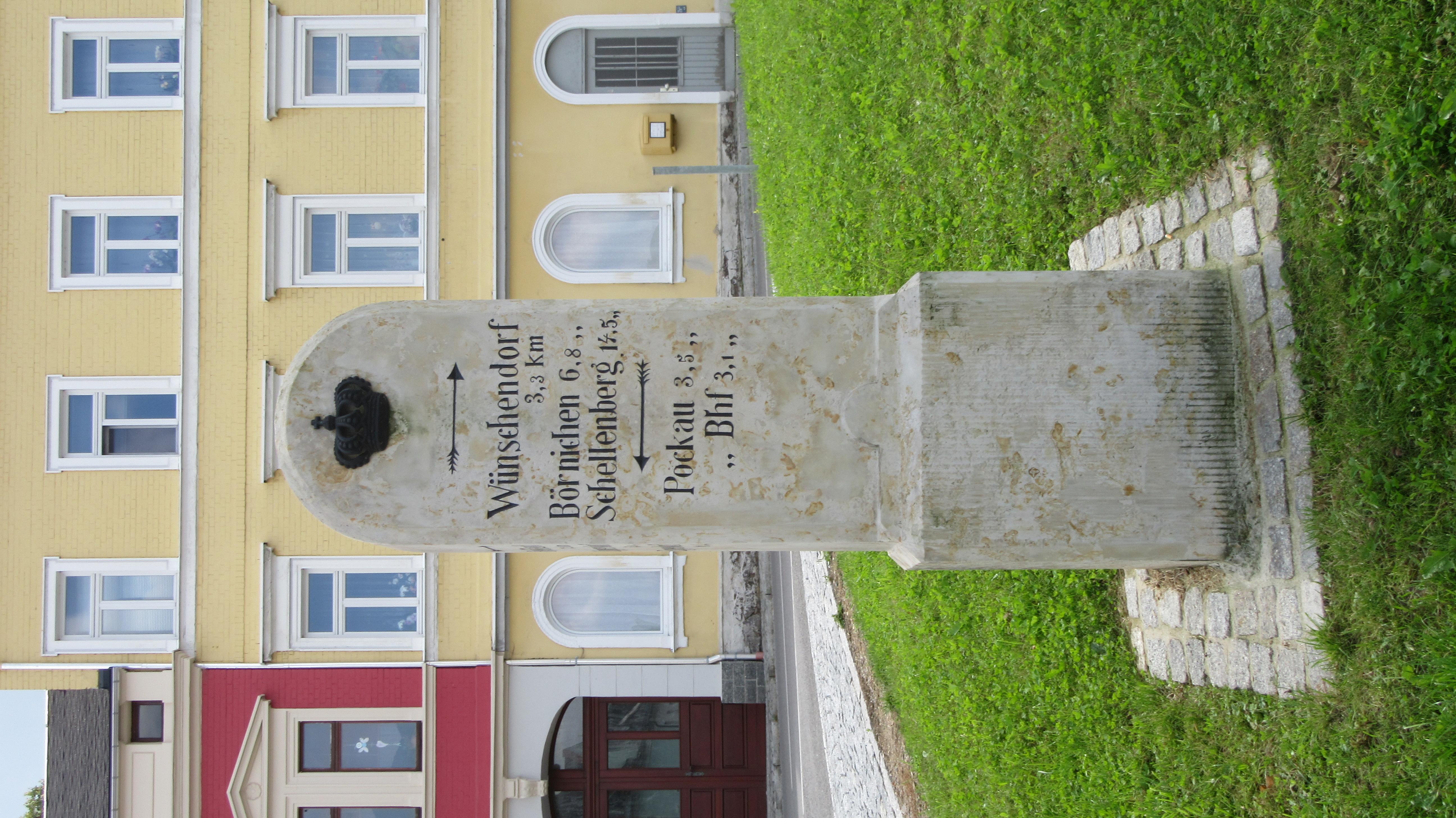 Koniglich sachsischer Meilenstein