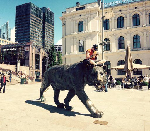 Lion statue
