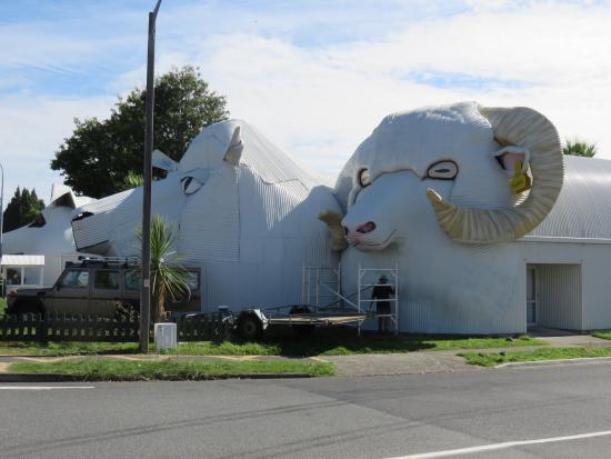 Dog and Sheep Shaped Corrugated Metal Buildings