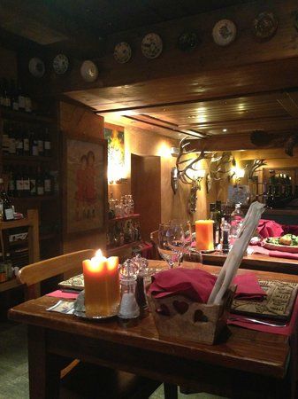 Steakhouse of hotel Punta Maquignaz
