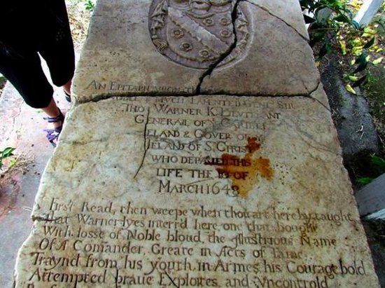 Sir Thomas Warner Gravestone