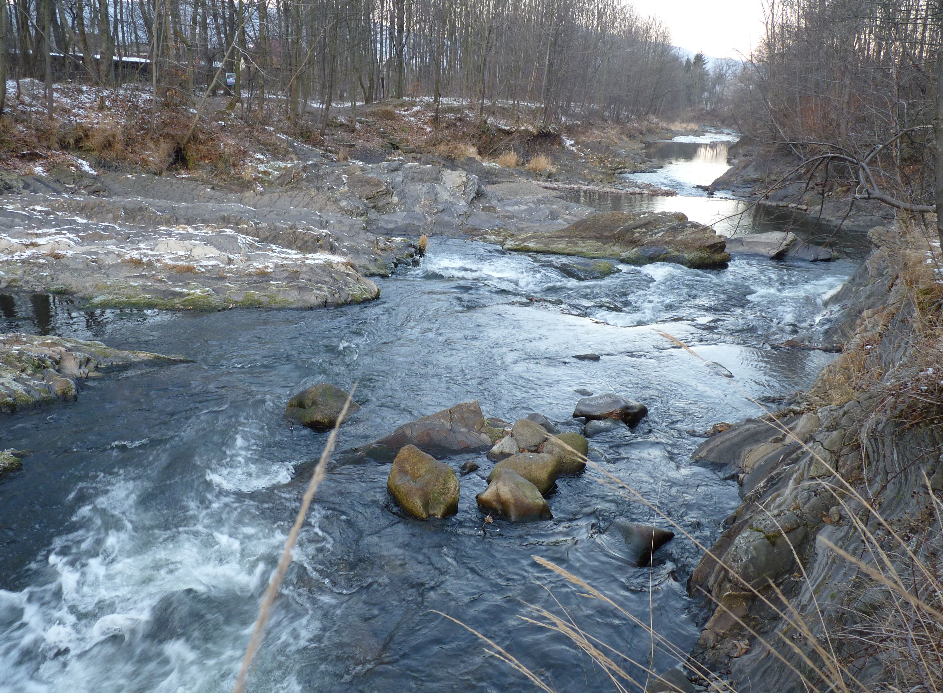 Koryto reky Ostravice