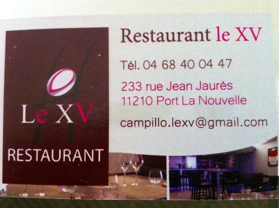 Restaurant le XV